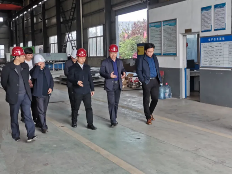 Qian Jun, deputy secretary of the county party committee, came to our company for investigation