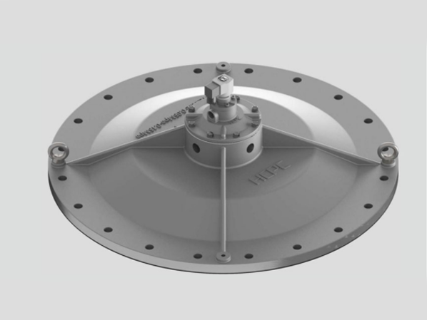Large-diameter rotary jet pulse valve