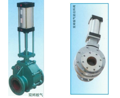 LC type double gate pneumatic discharge valve